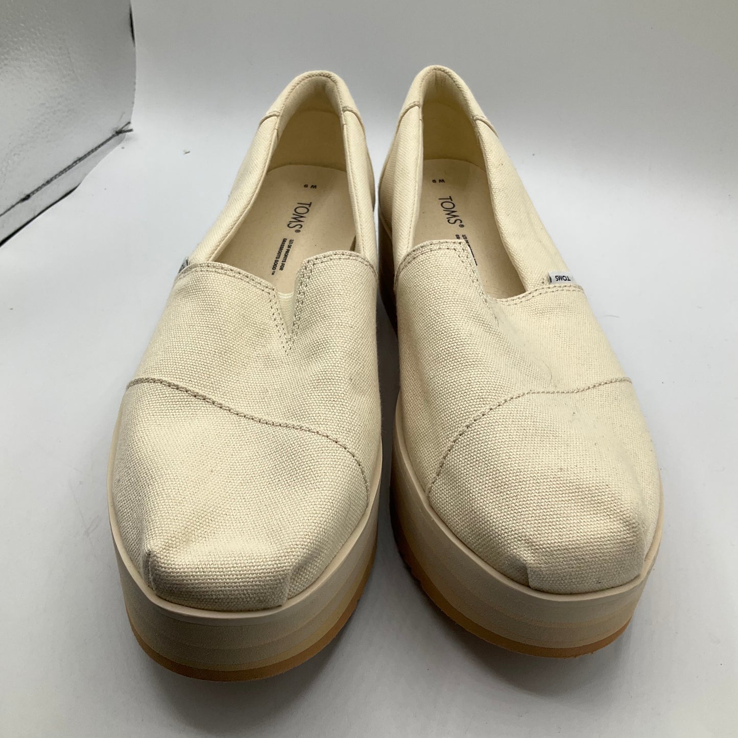 Shoes Heels Platform By Toms In Cream, Size: 9