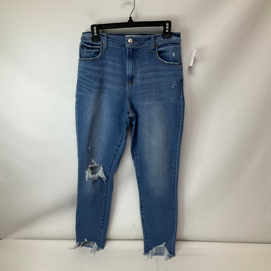 Jeans Skinny By Abercrombie And Fitch In Blue Denim, Size: 8