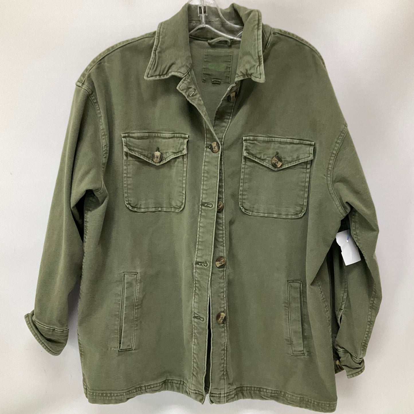 Jacket Denim By Aerie In Green Denim, Size: S