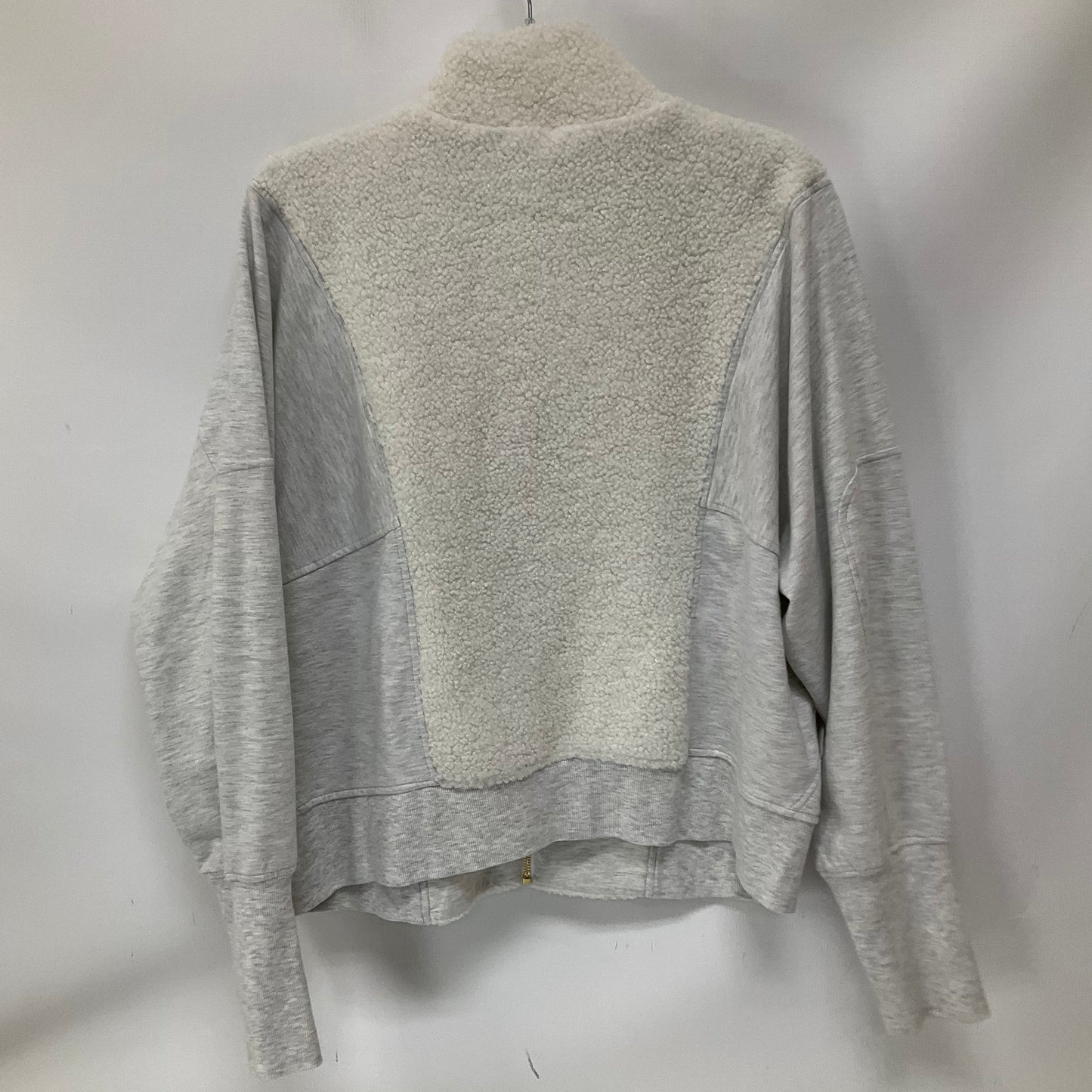 Jacket Shirt By Anthropologie In Grey, Size: L