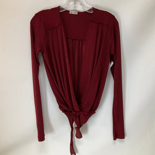 Top Long Sleeve By Free People In Red, Size: S