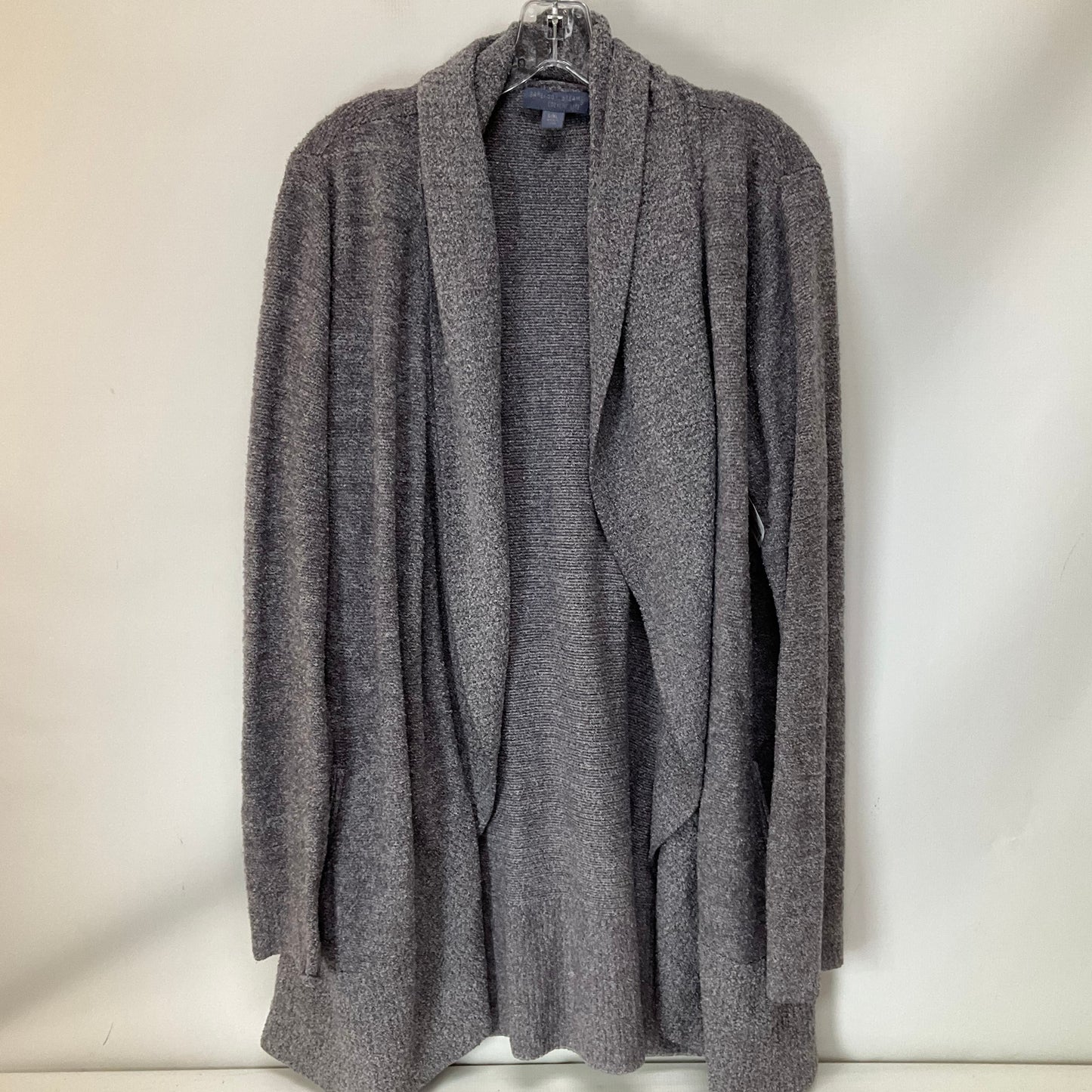 Sweater Cardigan By Barefoot Dreams In Grey, Size: L