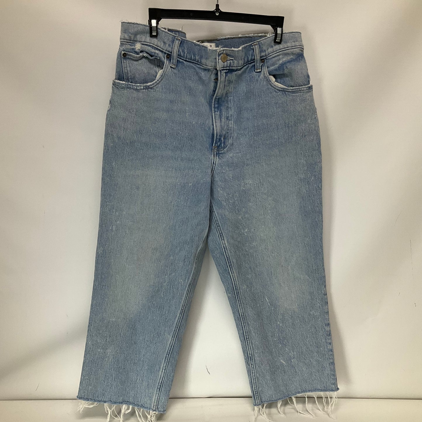 Jeans Straight By Abercrombie And Fitch In Blue Denim, Size: 14