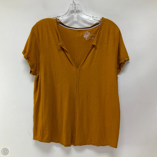 Top Short Sleeve Basic By Pilcro In Orange, Size: L