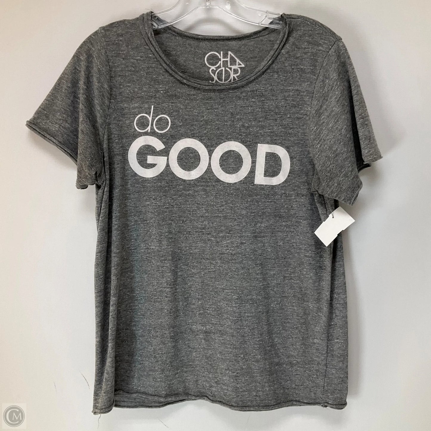 Top Short Sleeve By Chaser In Grey, Size: M