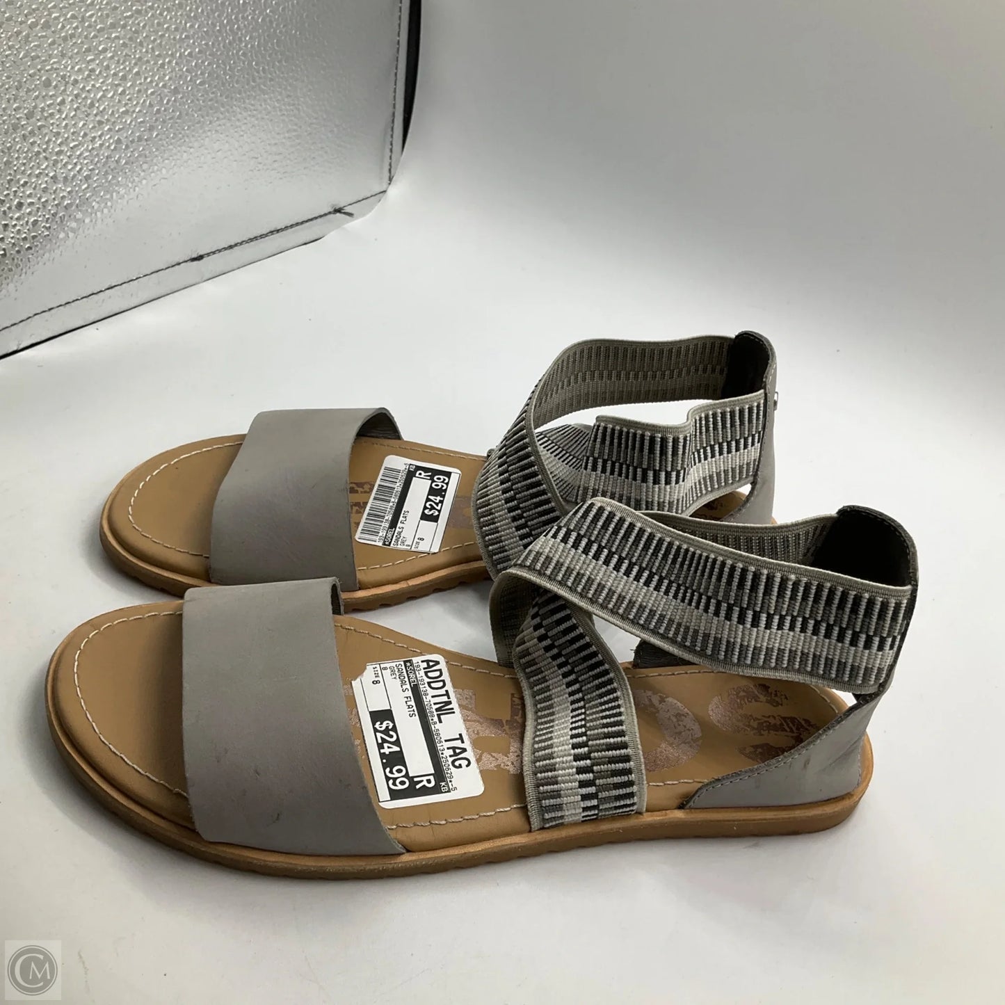 Sandals Flats By Sorel In Grey, Size: 8