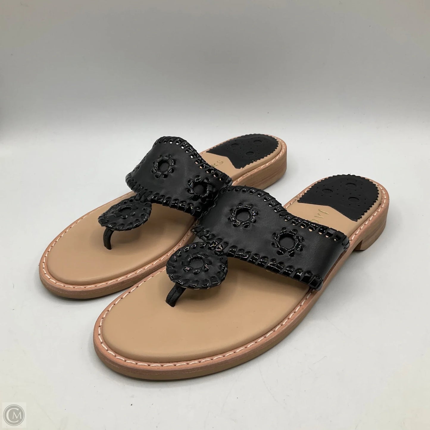 Sandals Flats By Jack Rogers In Black, Size: 6