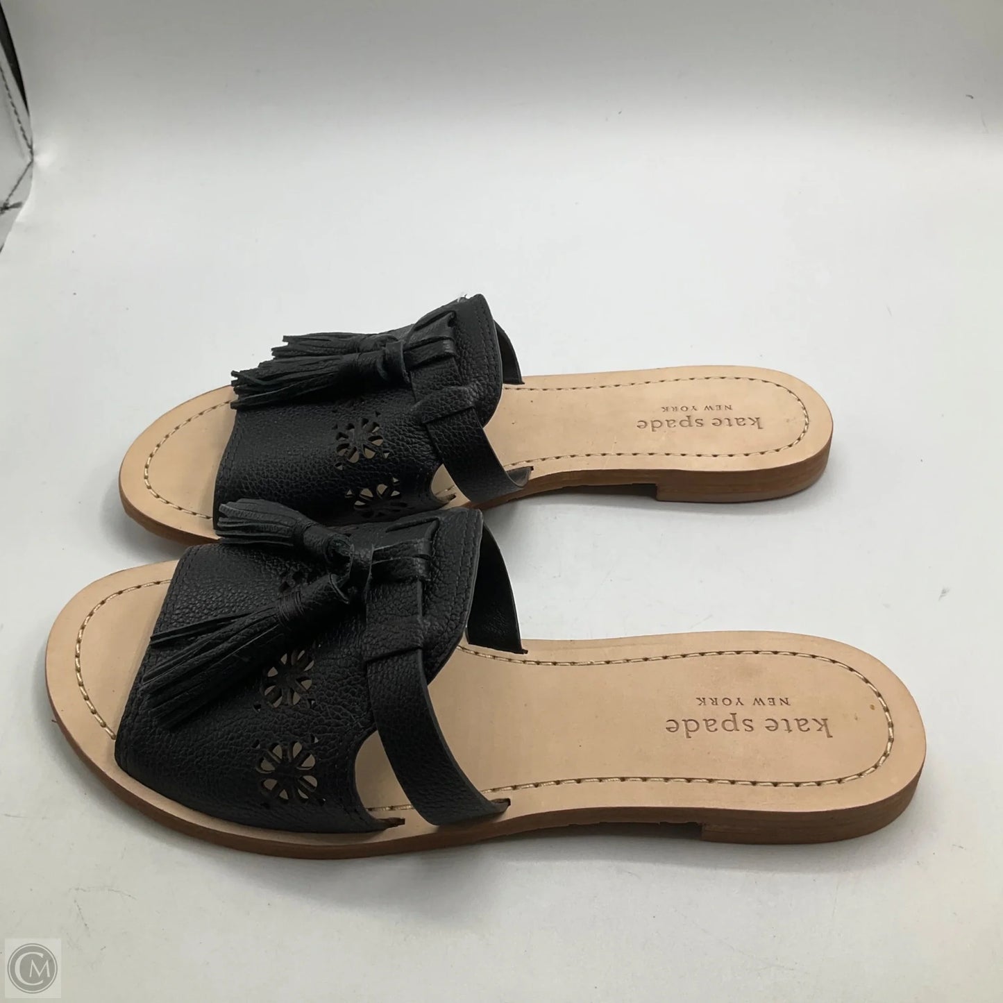 Sandals Designer By Kate Spade In Black, Size: 6.5