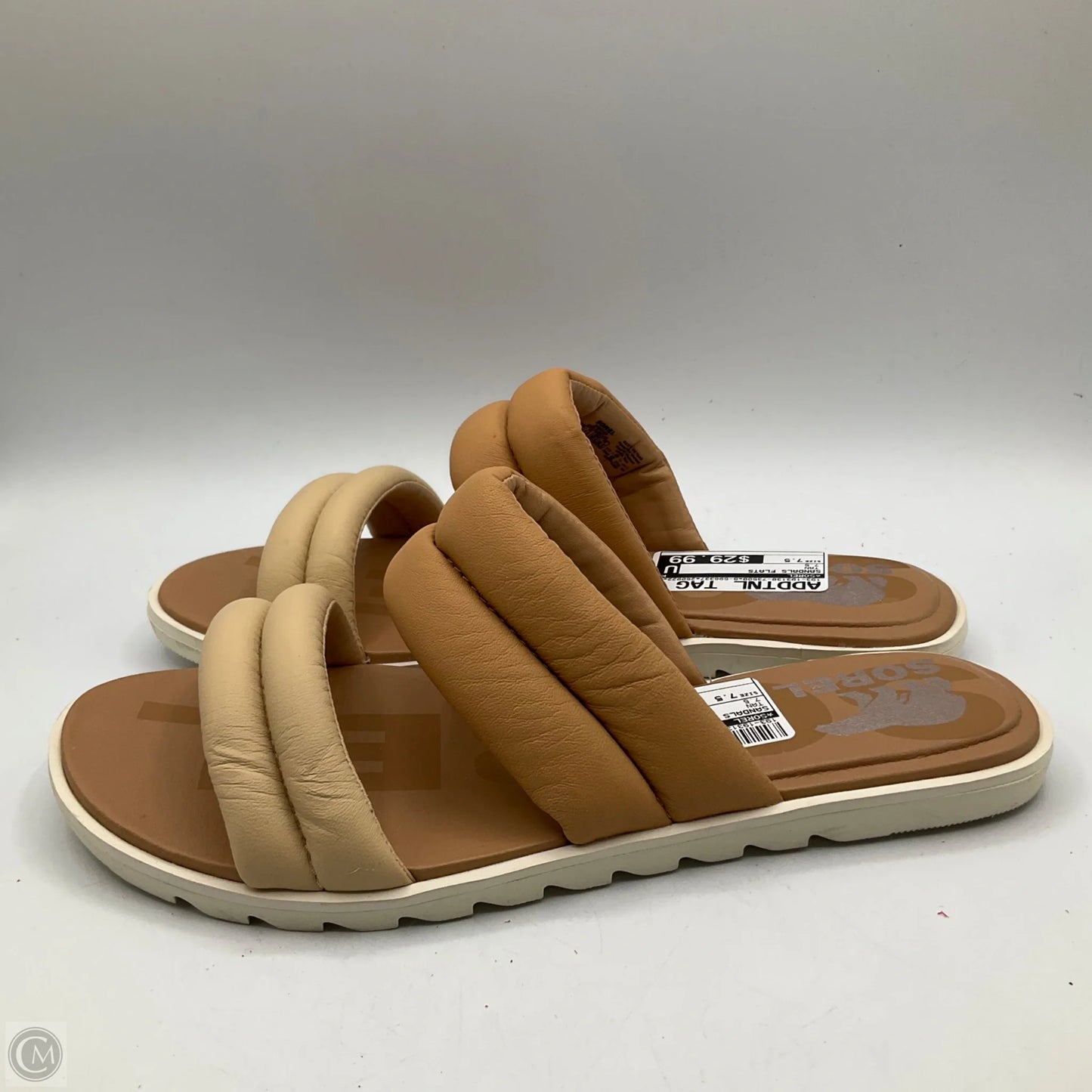 Sandals Flats By Sorel In Tan, Size: 7.5
