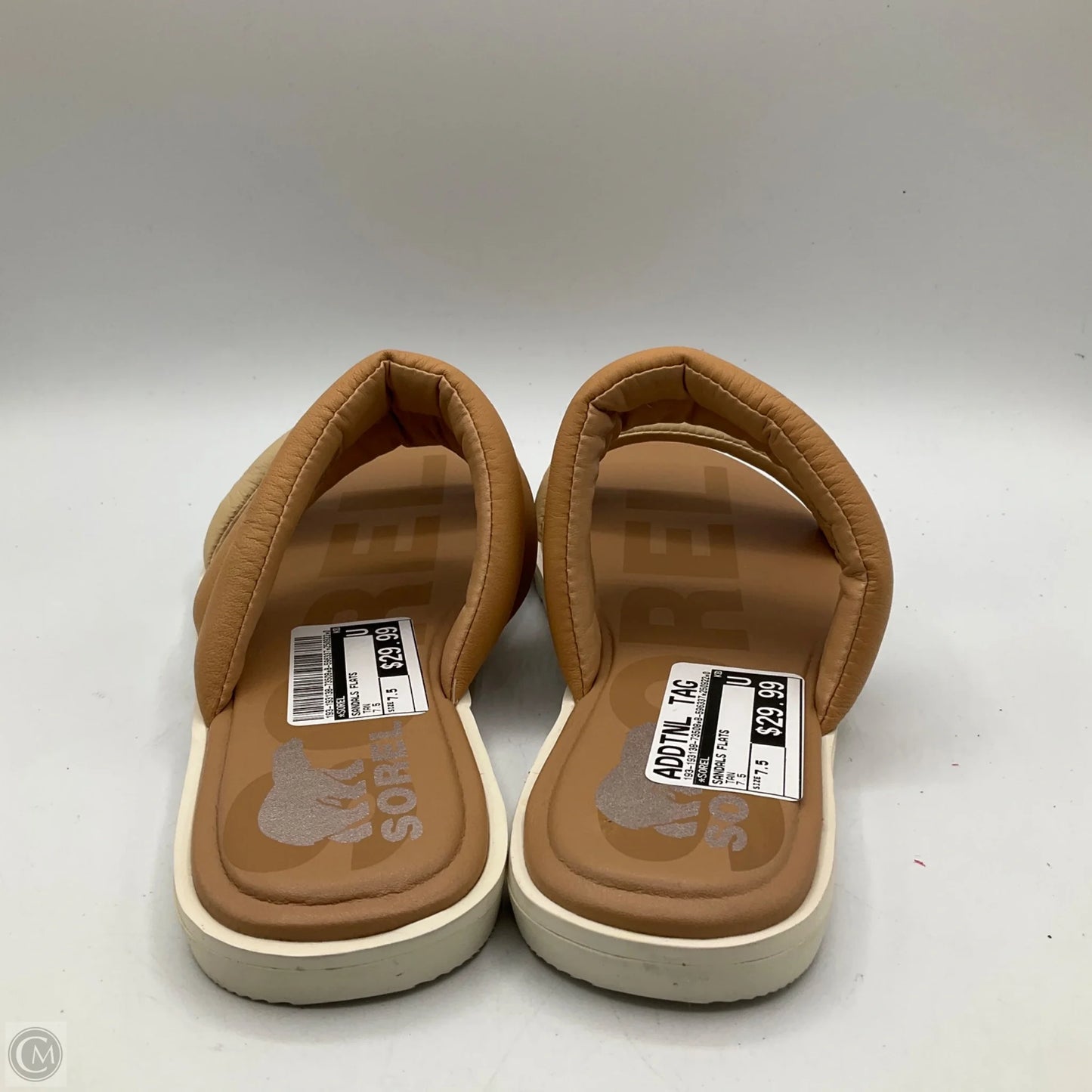 Sandals Flats By Sorel In Tan, Size: 7.5