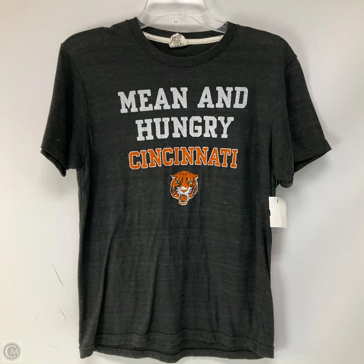 Top Short Sleeve By Homage In Grey, Size: M