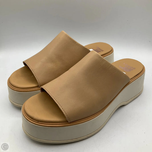 Sandals Heels Platform By Sorel In Tan, Size: 8