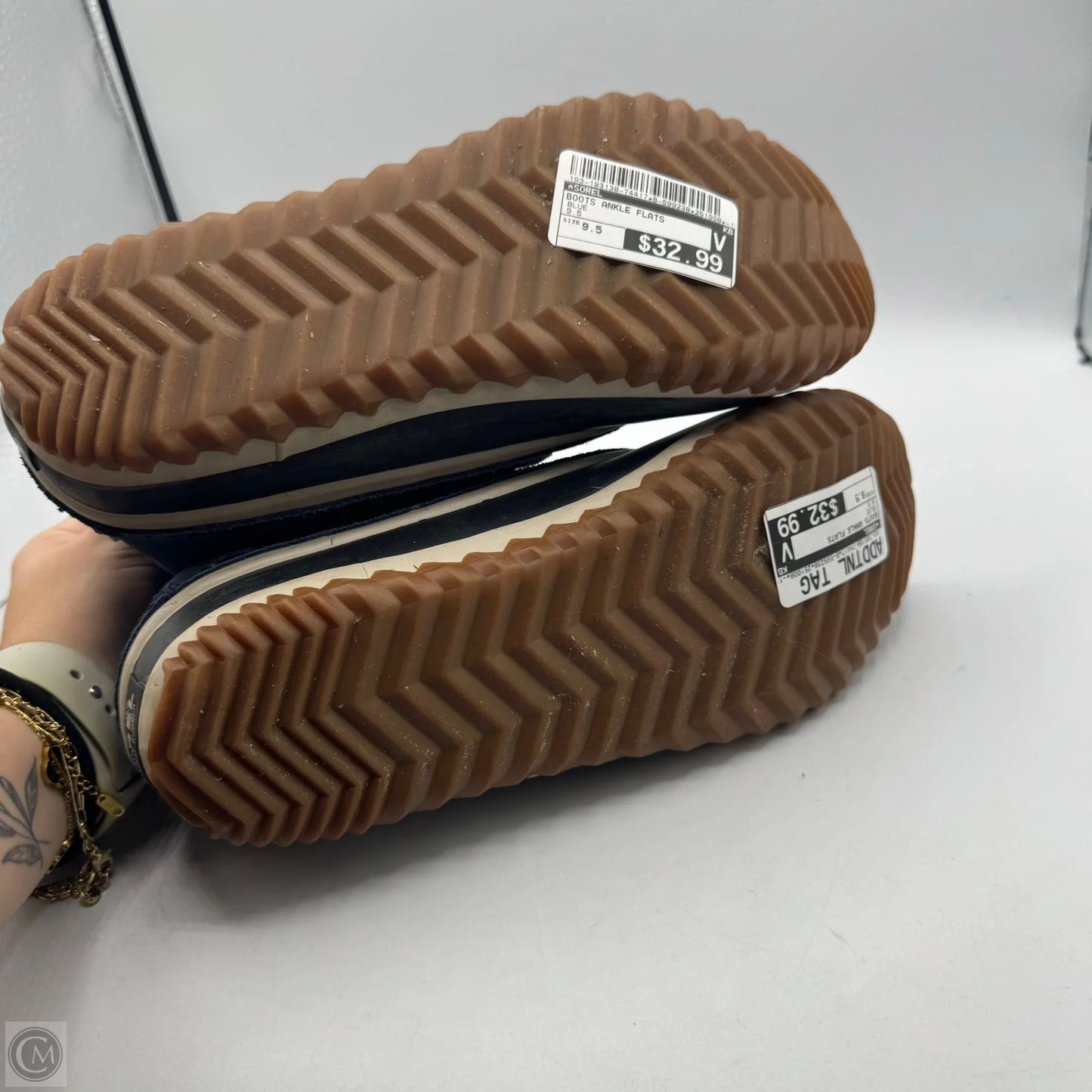 Boots Ankle Flats By Sorel In Blue, Size: 9.5