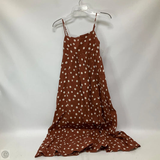 Dress Casual Midi By Abercrombie And Fitch In Brown, Size: S