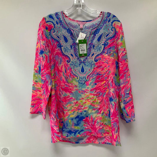 Top Long Sleeve Designer By Lilly Pulitzer In Multi-colored, Size: M