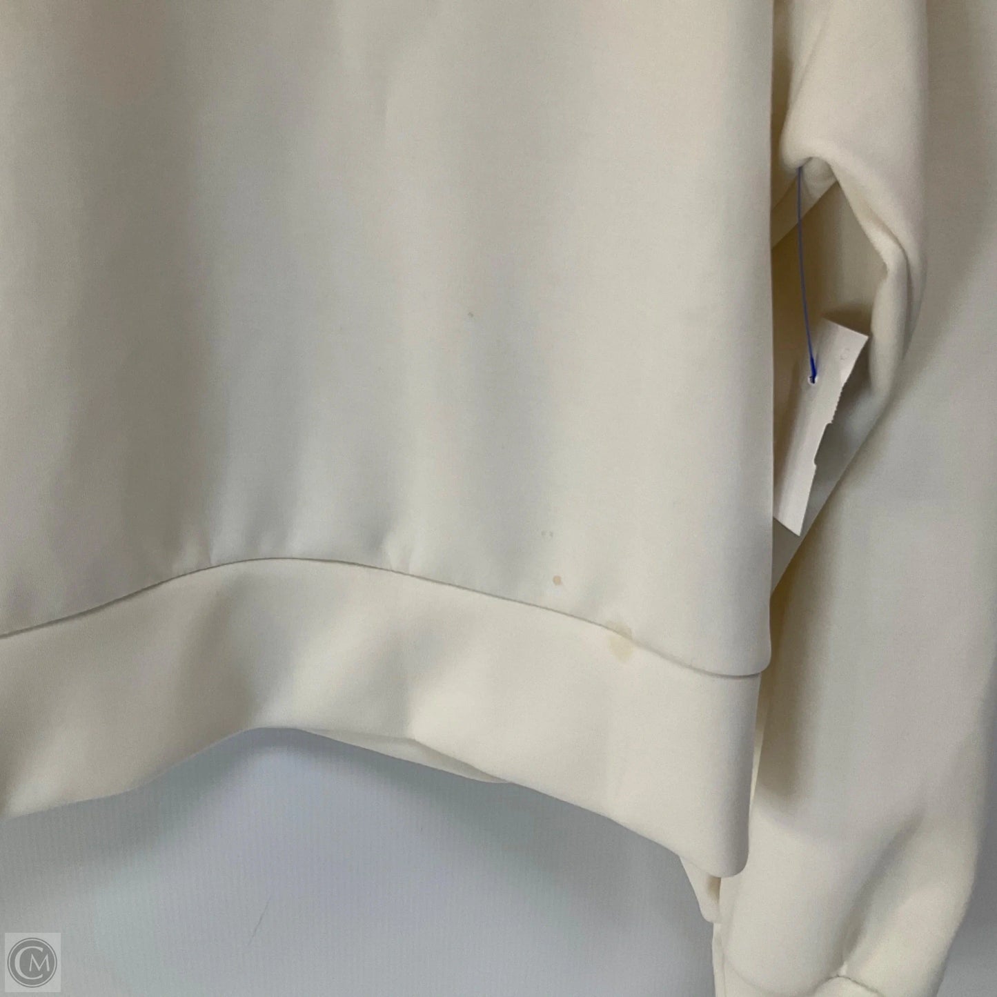 Athletic Top Long Sleeve Crewneck By As Revival In Cream, Size: M