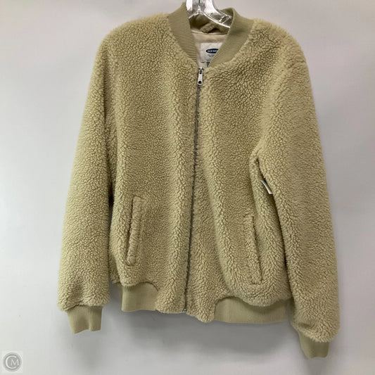 Jacket Faux Fur & Sherpa By Old Navy In Cream, Size: L