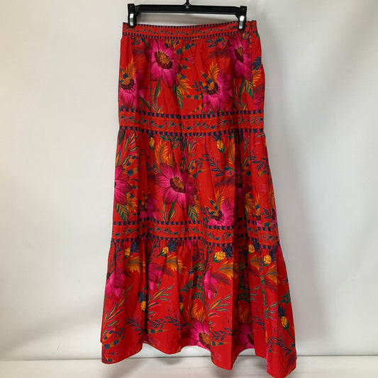 Red Skirt Designer Farm Rio, Size Xs