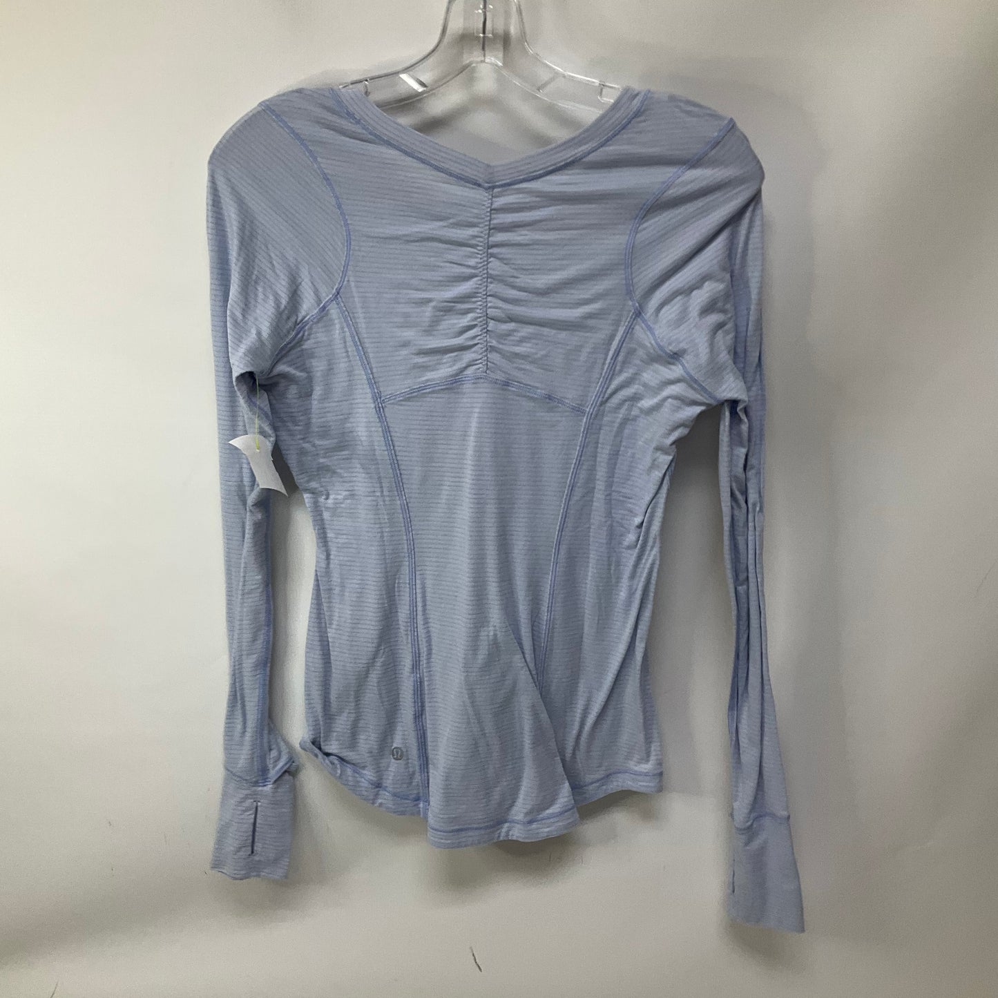 Athletic Top Long Sleeve Crewneck By Lululemon In Blue, Size: 4