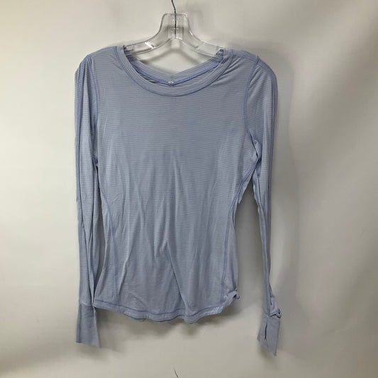 Athletic Top Long Sleeve Crewneck By Lululemon In Blue, Size: 4