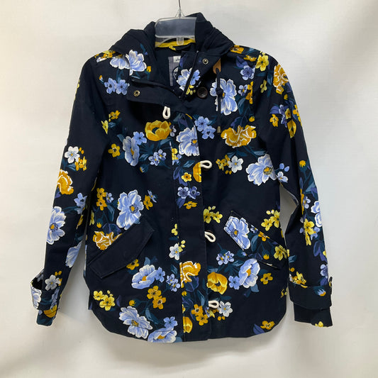 Jacket Windbreaker By Joules In Blue, Size: 2