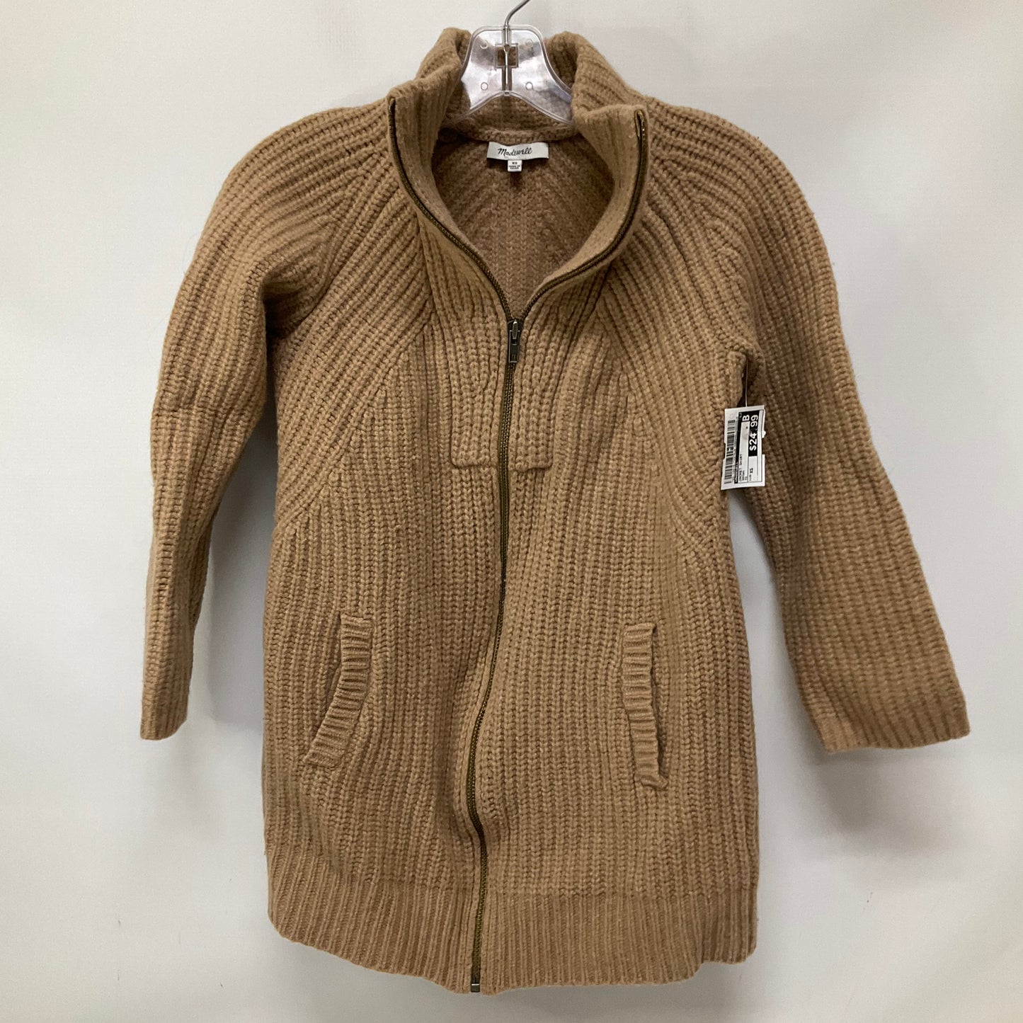 Jacket Shirt By Madewell In Brown, Size: Xs