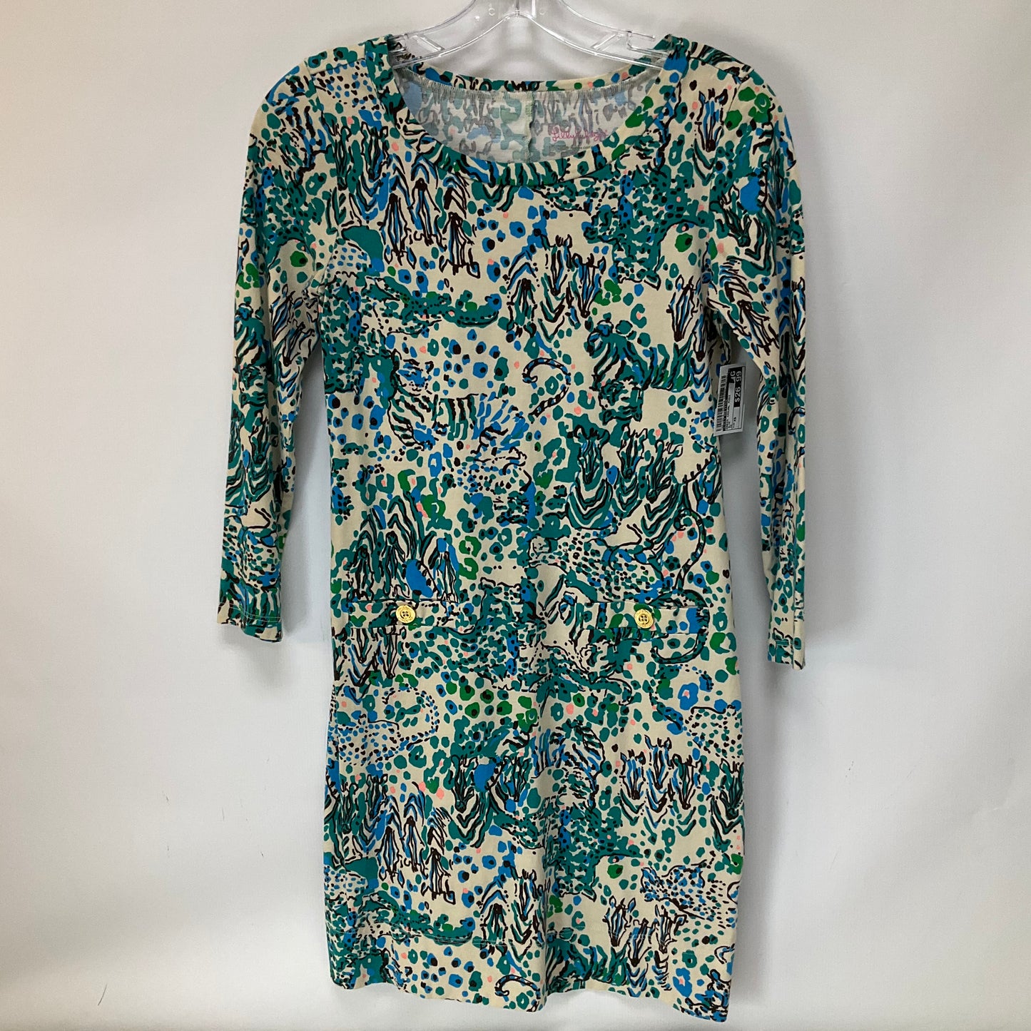 Blue Dress Casual Midi Lilly Pulitzer, Size Xs