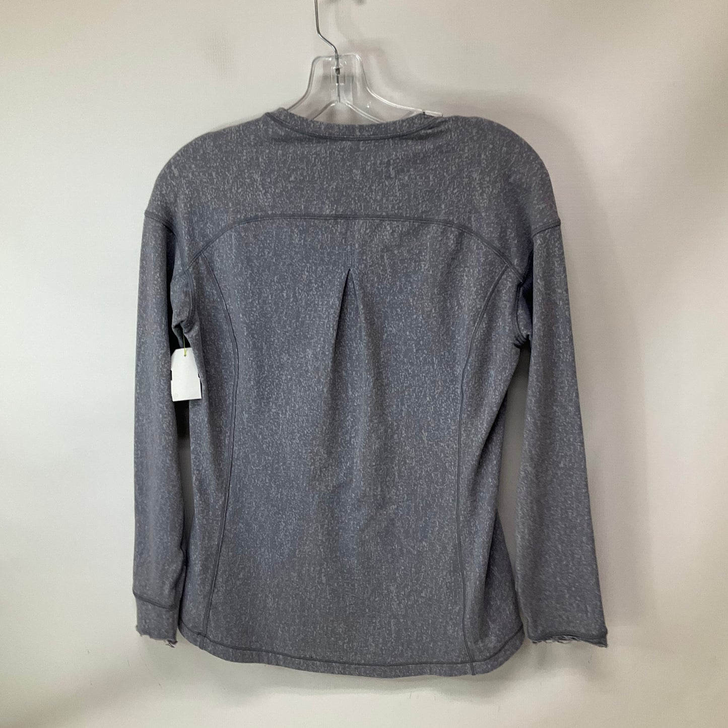 Athletic Top Long Sleeve Crewneck By Lululemon In Grey, Size: M