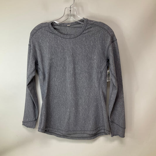 Athletic Top Long Sleeve Crewneck By Lululemon In Grey, Size: M