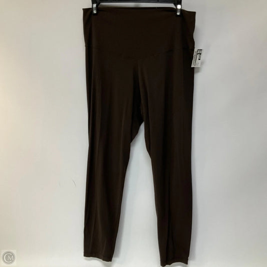 Athletic Leggings By Aerie In Brown, Size: Xl