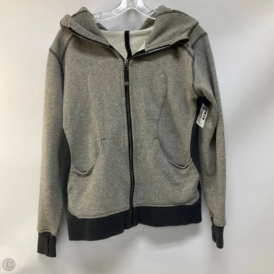 Athletic Jacket By Lululemon In Grey, Size: 6