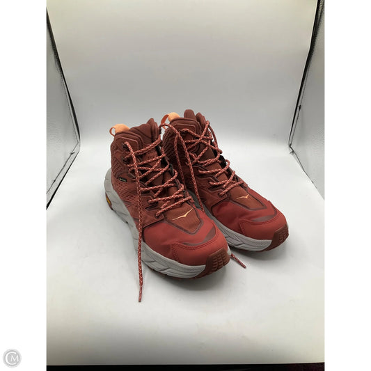 Shoes Athletic By Hoka In Red, Size: 7.5