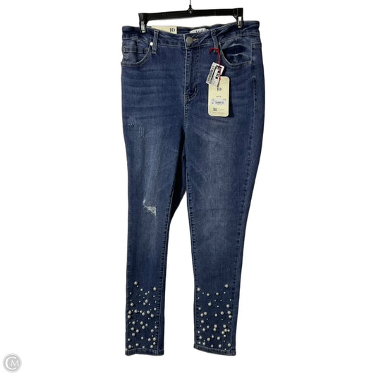 Jeans Cropped By Arula In Blue Denim, Size: 10