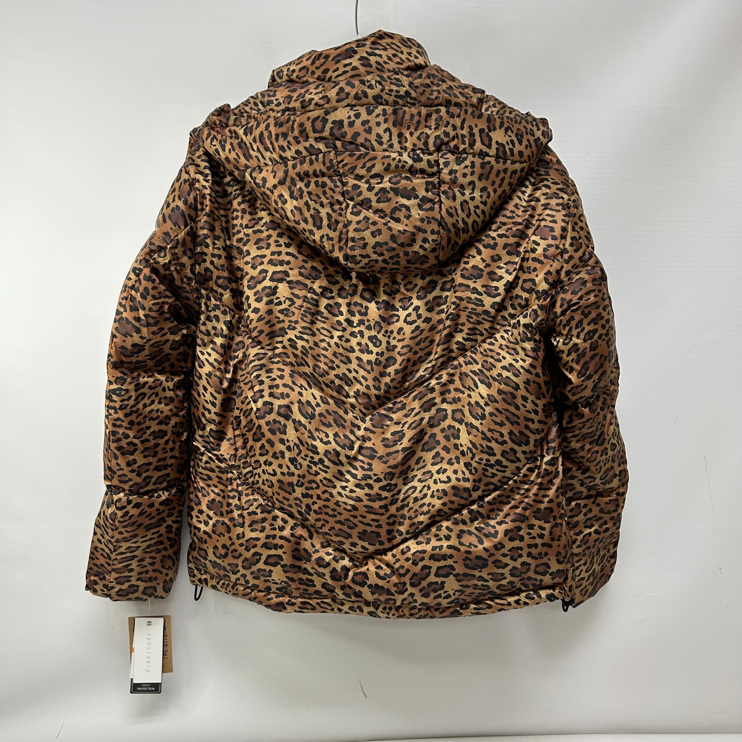 Jacket Puffer & Quilted By Sanctuary In Leopard Print, Size: S