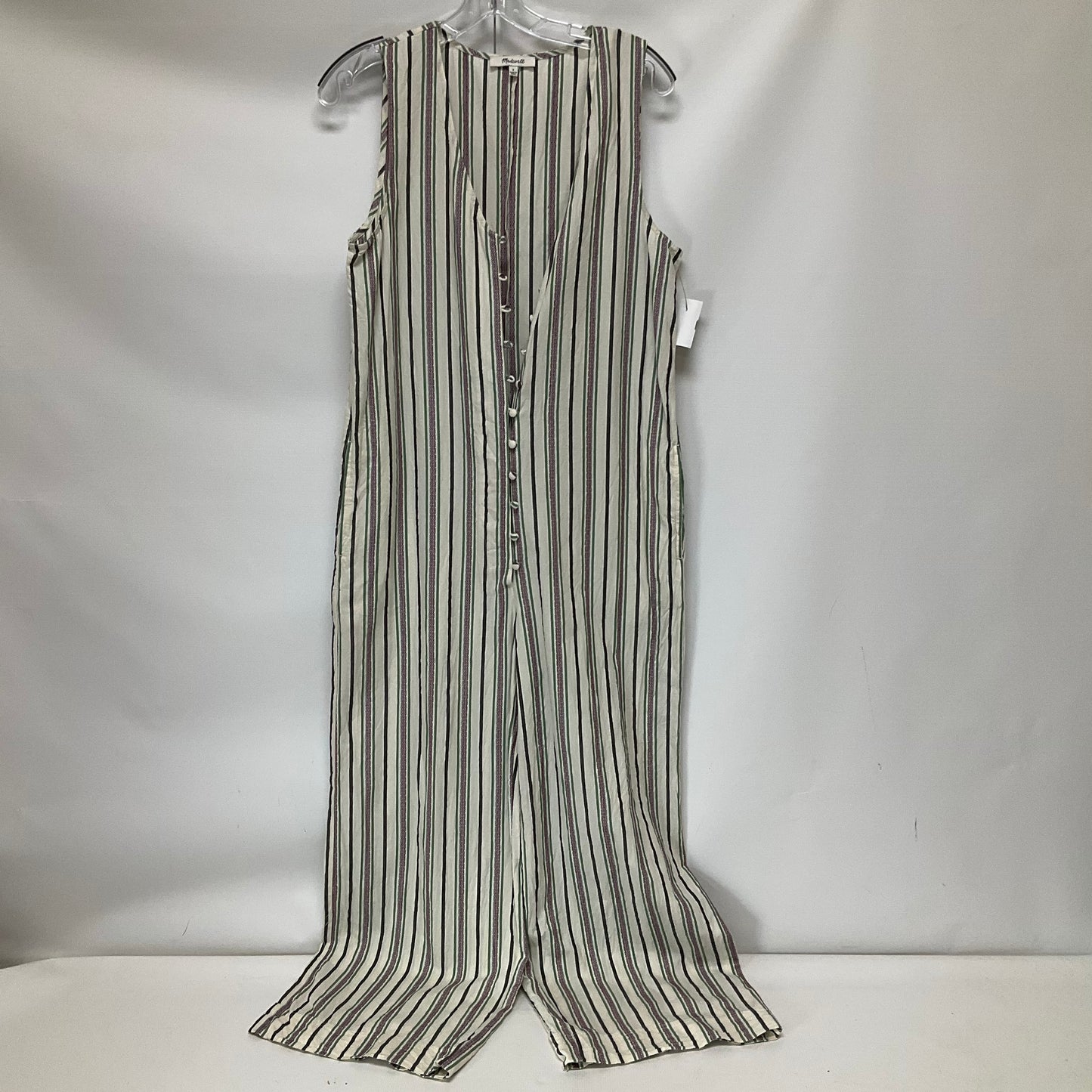 Striped Pattern Dress Casual Maxi Madewell, Size S