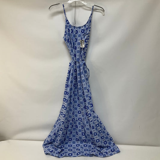 Blue Dress Casual Maxi Loft, Size S