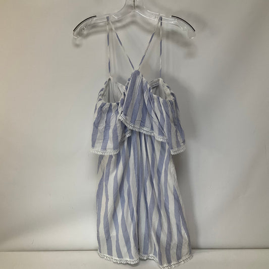 Striped Pattern Dress Casual Short English Factory, Size M