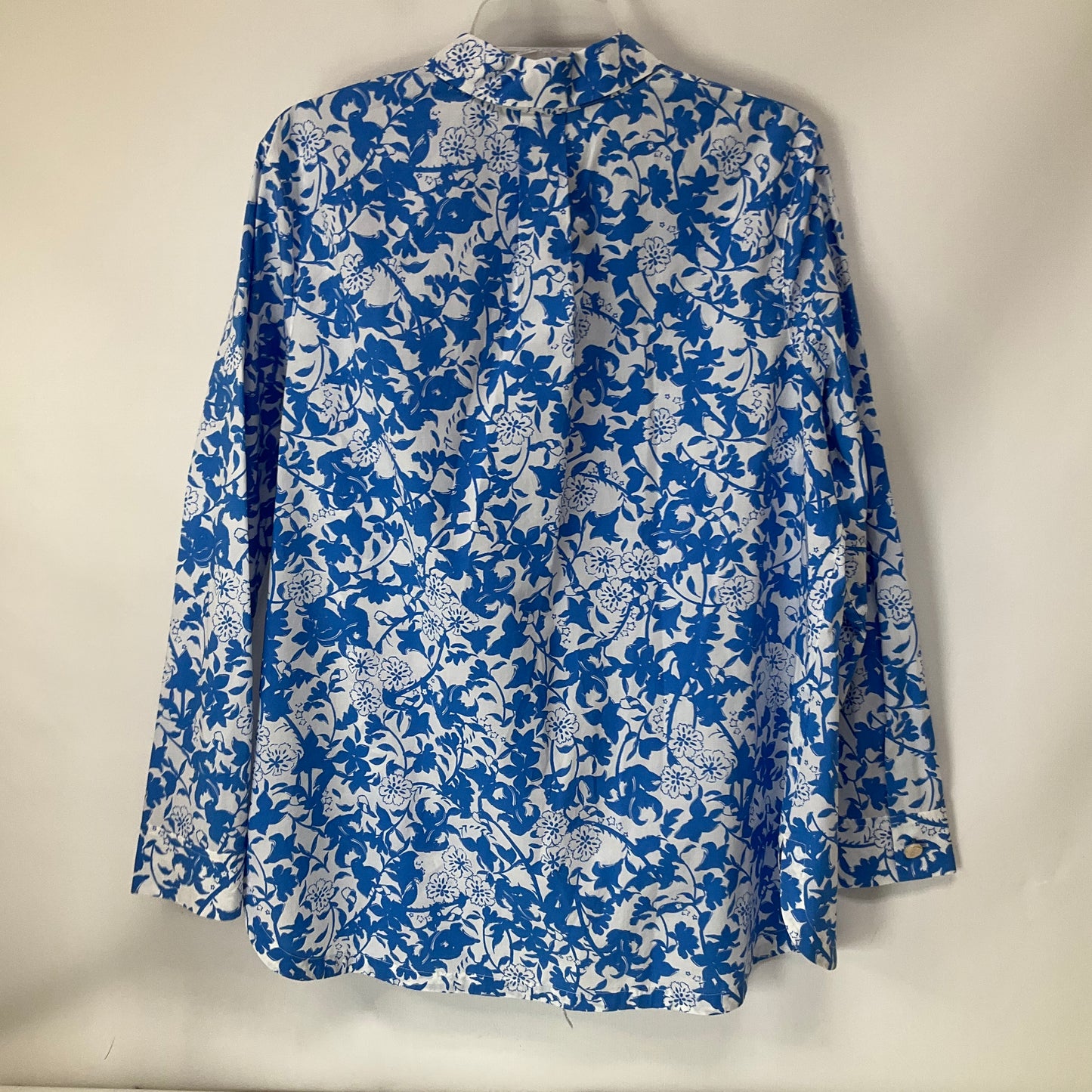 Top Long Sleeve By Escada In Blue, Size: M