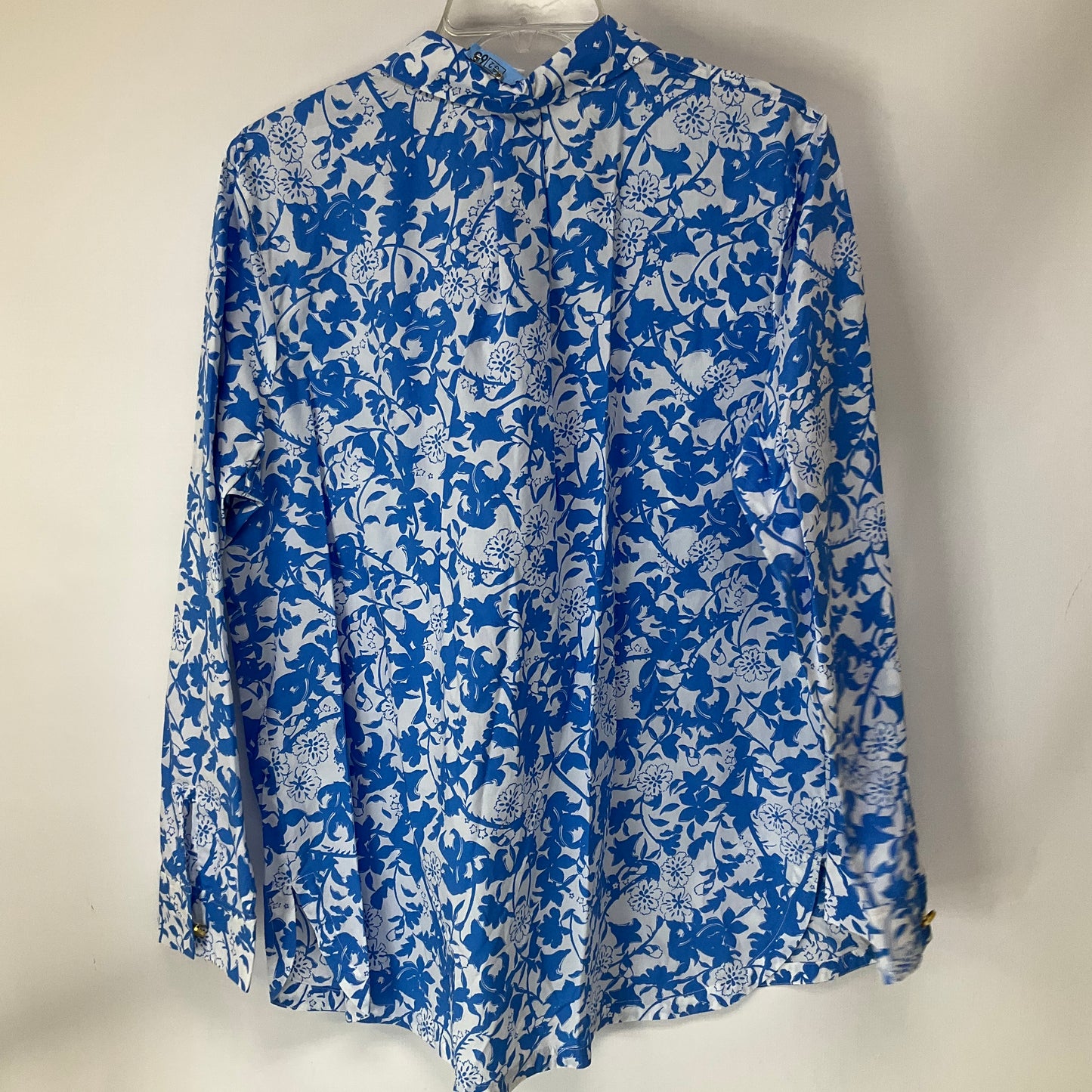 Top Long Sleeve By Escada In Blue, Size: M