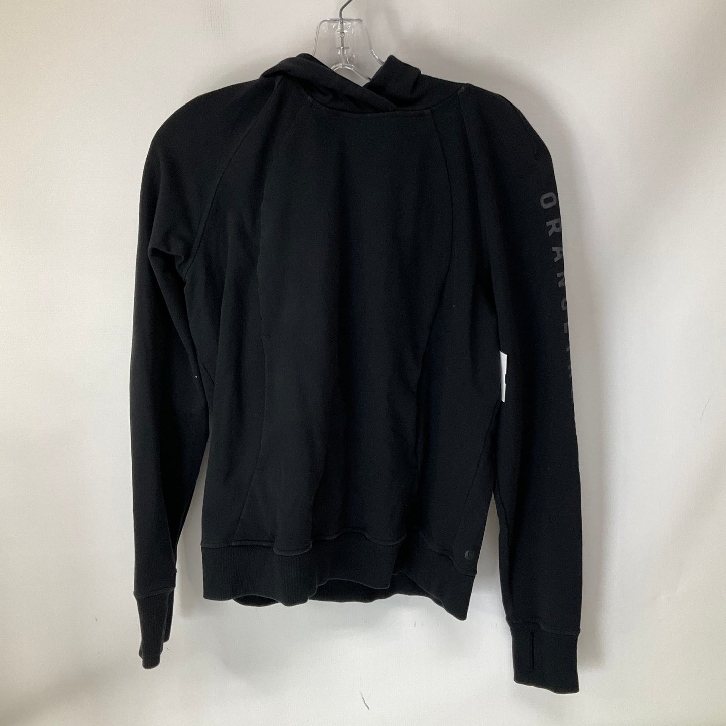 Athletic Sweatshirt Hoodie By Lululemon In Black, Size: 6