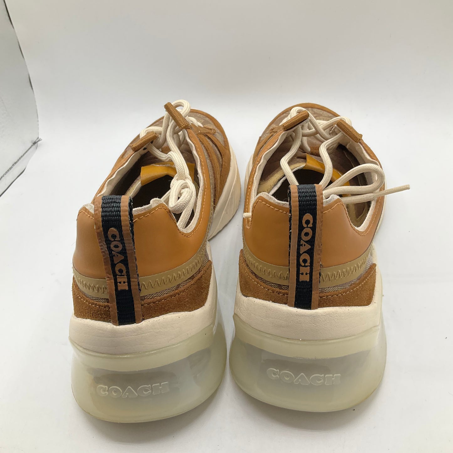 Shoes Sneakers By Coach In Brown, Size: 14.5