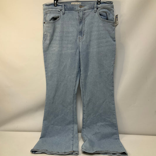 Jeans Flared By Abercrombie And Fitch In Blue Denim, Size: 16