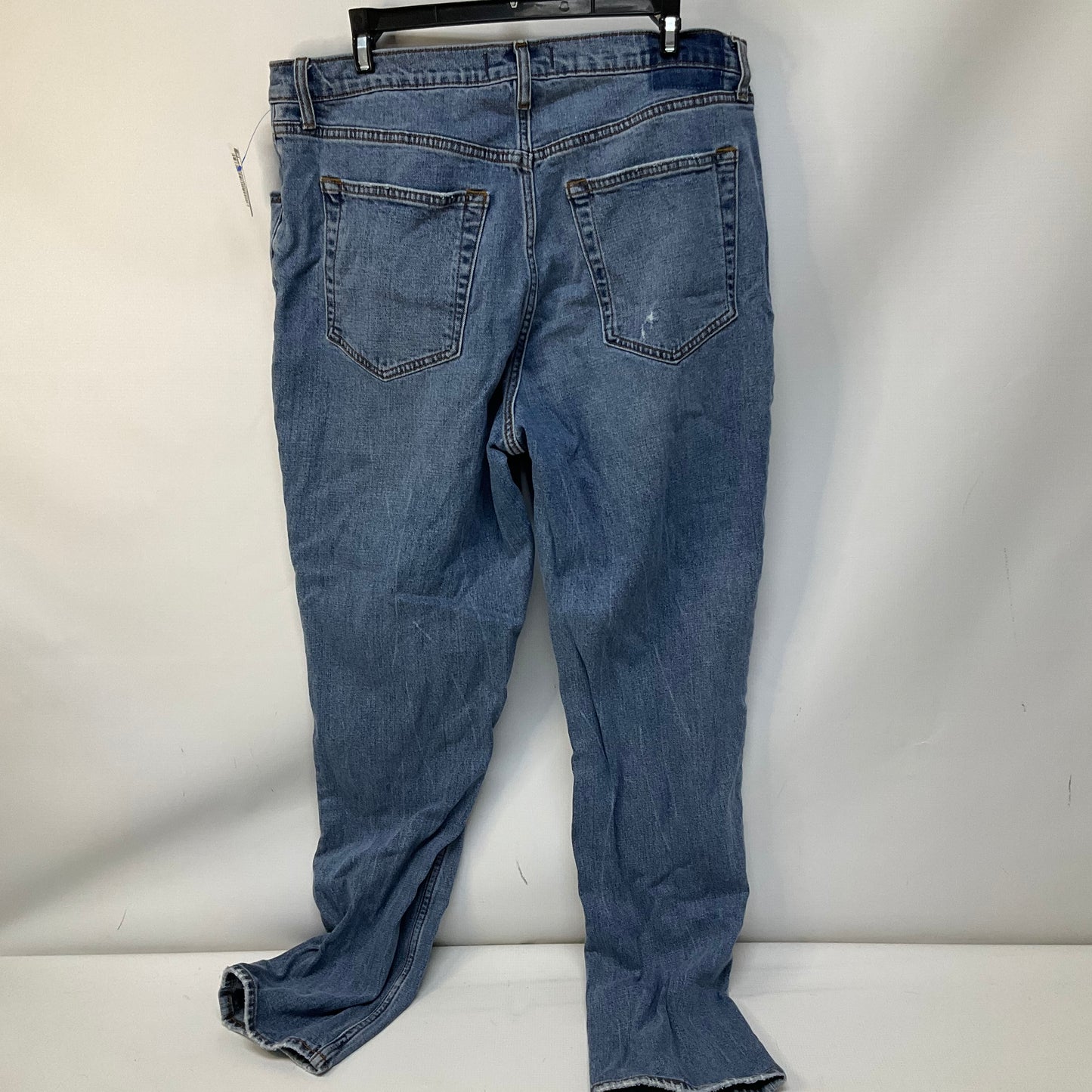 Jeans Straight By Abercrombie And Fitch In Blue Denim, Size: 16