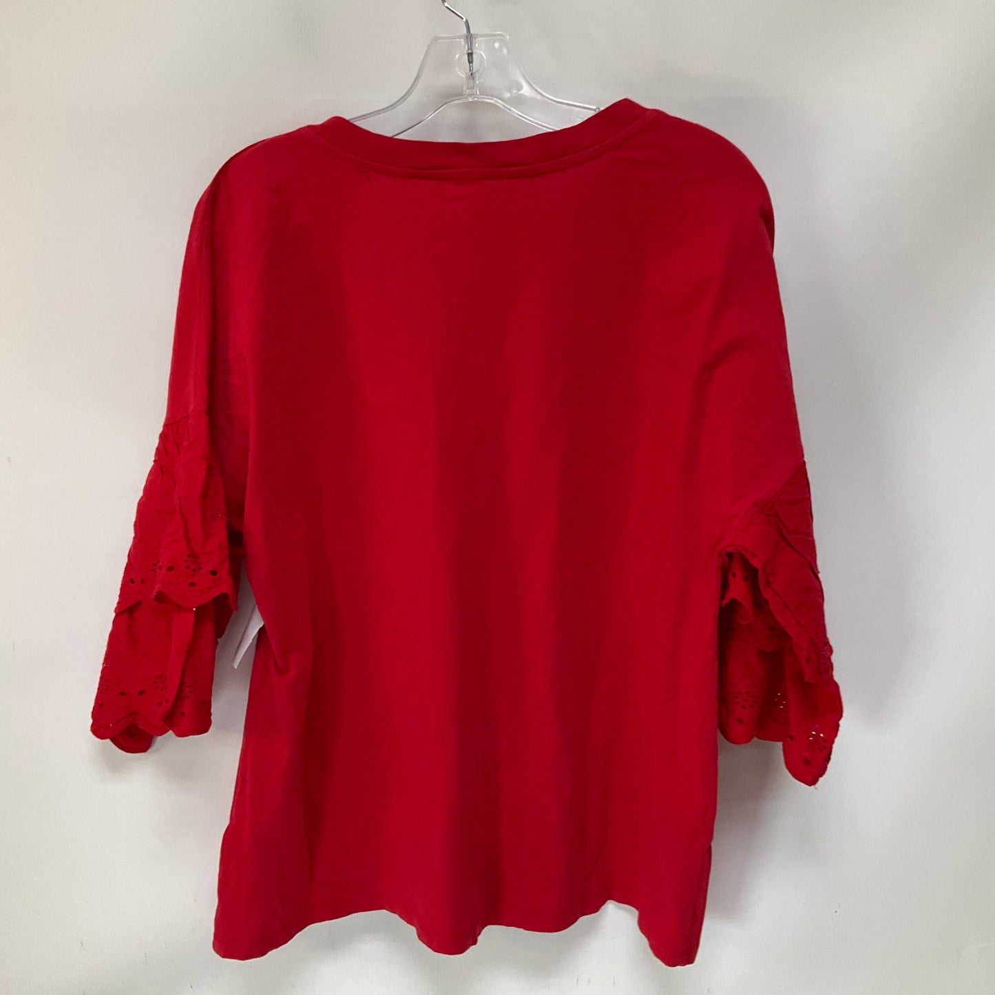 Top Short Sleeve By Beachlunchlounge In Red, Size: L