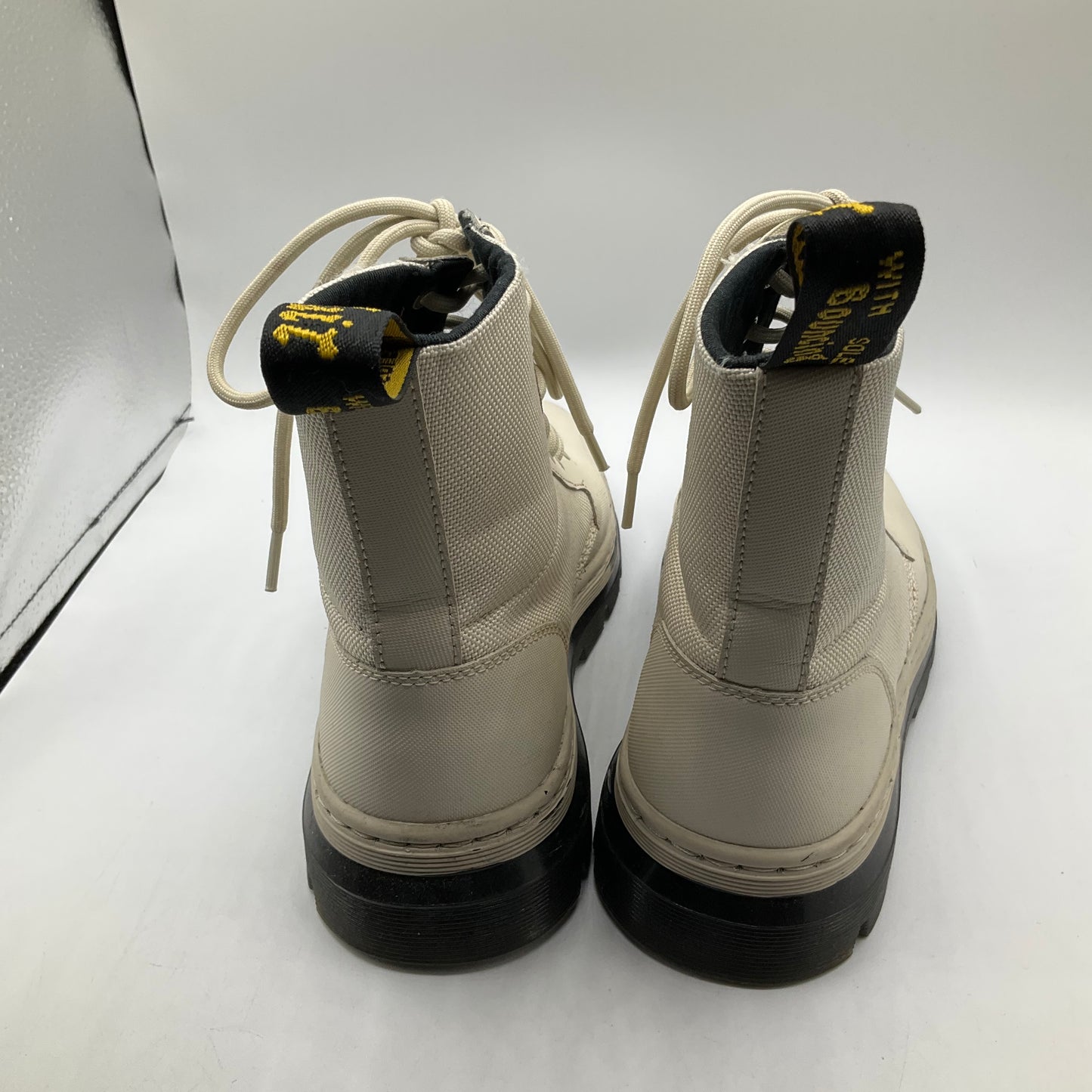 Boots Combat By Dr Martens In Cream, Size: 8