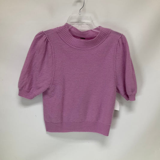 Sweater Short Sleeve By Free People In Purple, Size: Xs