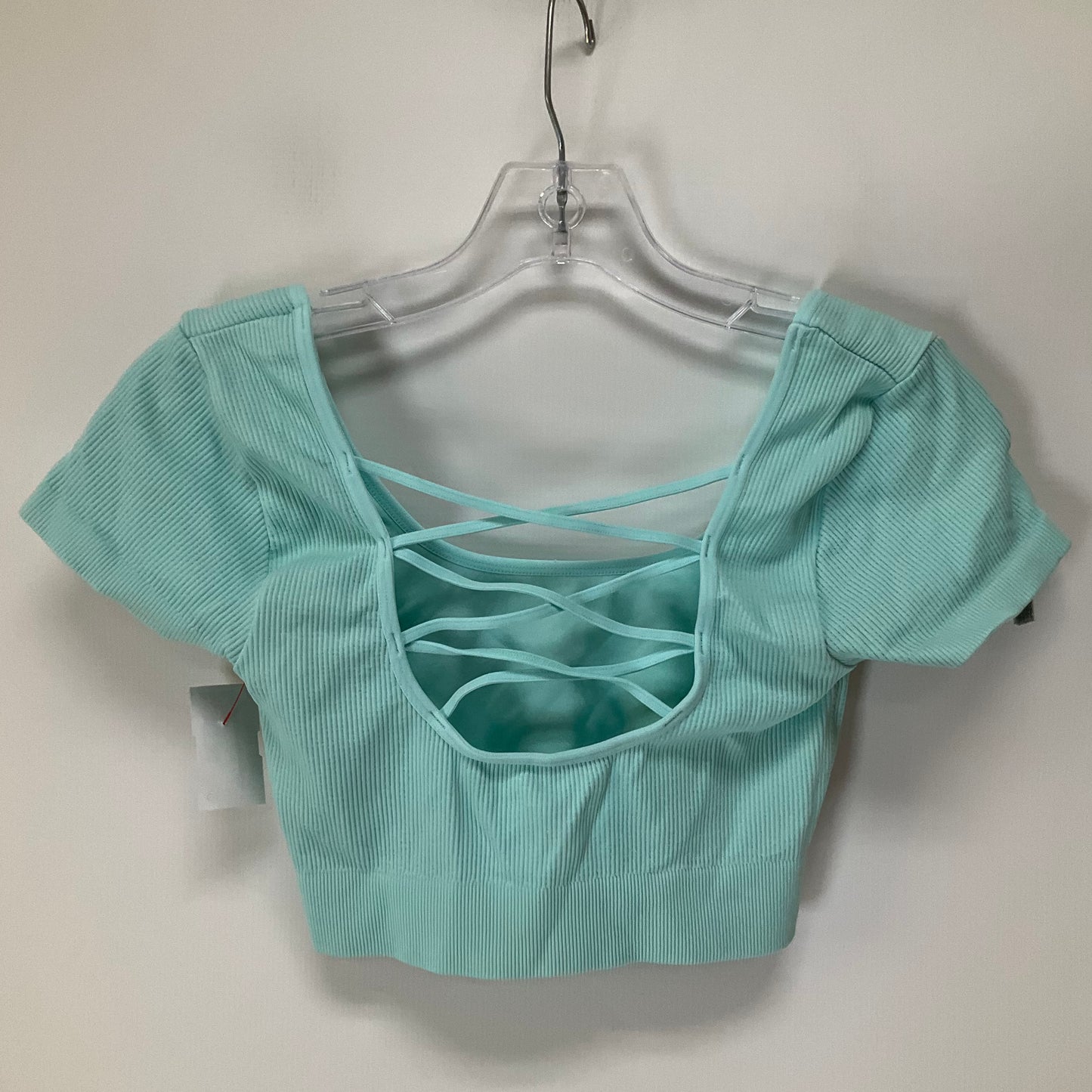 Athletic Top Short Sleeve By Aerie In Aqua, Size: M