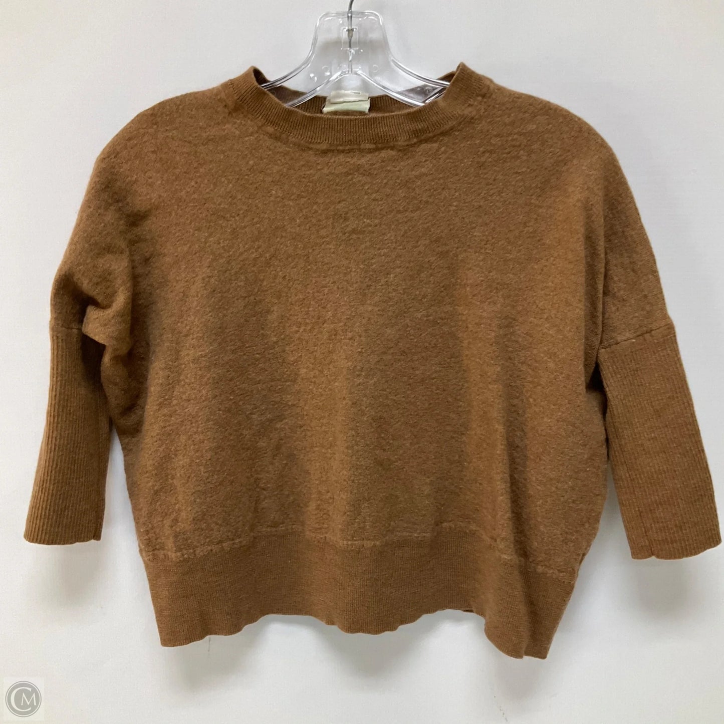 Sweater Short Sleeve By Anthropologie In Brown, Size: S