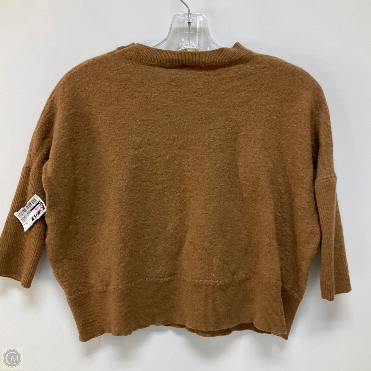 Sweater Short Sleeve By Anthropologie In Brown, Size: S