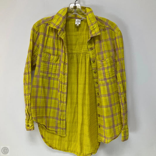 Top Long Sleeve By Cma In Yellow, Size: S